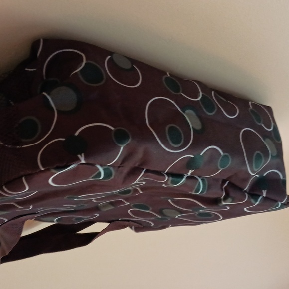 Burgundy, Gray, and White Tote Bag - Picture 4 of 7